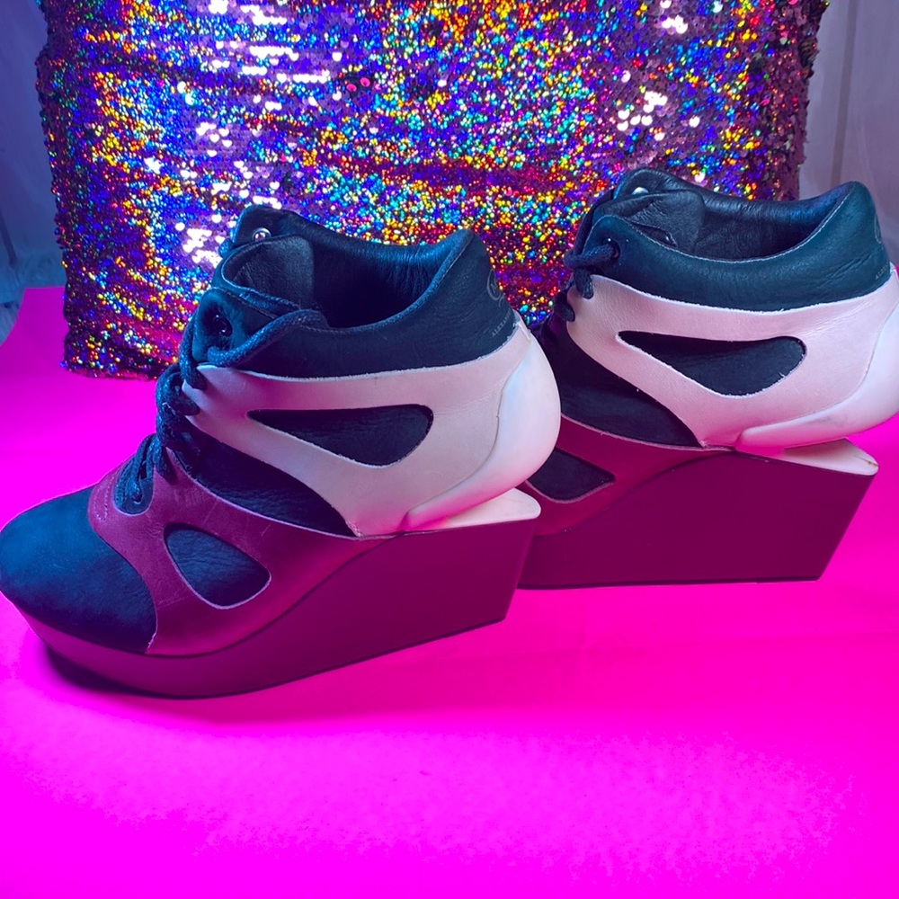 Purple and Pink Puma X Alexander Mqueen Wedge